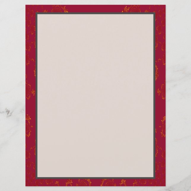 Papier Burgundy n Gold (Devant)
