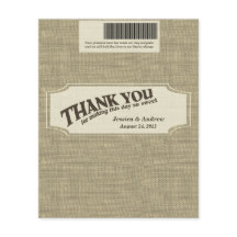 Burlap Barre de bonbons Favoriser
