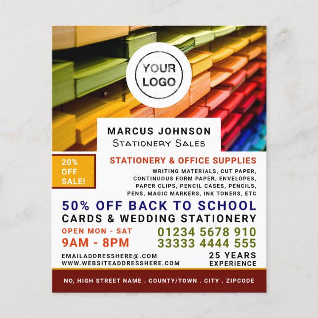 Papier, Bürobedarf, Stationer Flyer (Vorne)