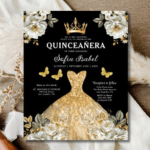 Papier Butterfly Floral Budget Princess Quinceanera