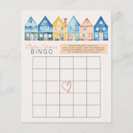 Papier "Ça prend un village" Baby shower Bingo Jeu