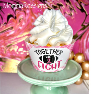 Papier Câble de cupcake pour cancer du sein, ligne de cup