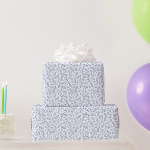Papier Cadeau 100e anniversaire bleu/blanc Motif de numéro aléat