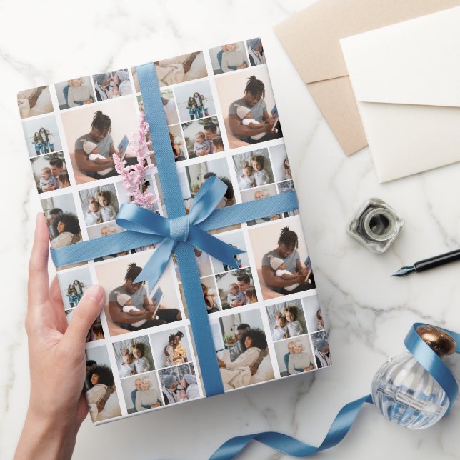 Papier Cadeau 10 Collage photo personnalisé (Cadeaux)