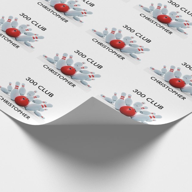 Papier Cadeau 10 Pin Bowling Strike (Coin)