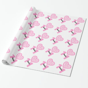 Papier Cadeau 11ème Nom an V14 de FILLE du ZÈBRE 11