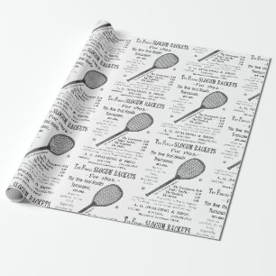 Papier Cadeau 1892 Tennis Racquet Pelouse Tennis Sports Sport