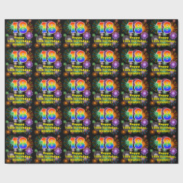 Papier Cadeau 18e anniversaire : Fun Fireworks, Rainbow Look #18