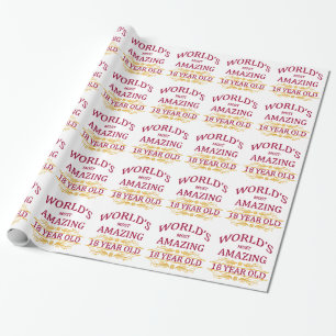 Papier Cadeau 18ème. Anniversaire