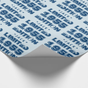 Papier Cadeau 1955 ou n'importe quelle année Anniversaire Limit