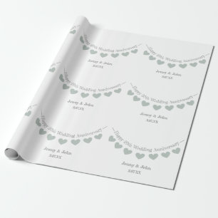 Papier Cadeau 20e anniversaire de la Chine mariage design de l'b