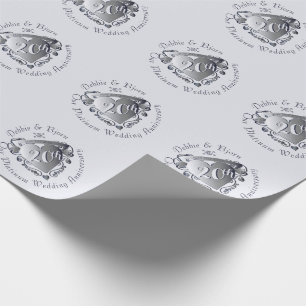 Papier Cadeau 20e anniversaire du Platinum Heart Emblem