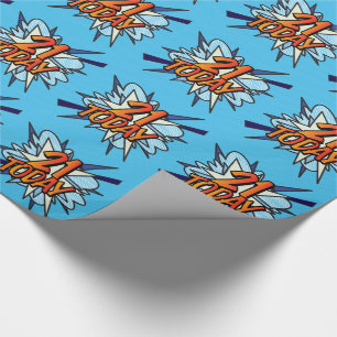 Papier Cadeau 21 AUJOURD'HUI Amusant Bande Dessinée Rétro Pop Ar