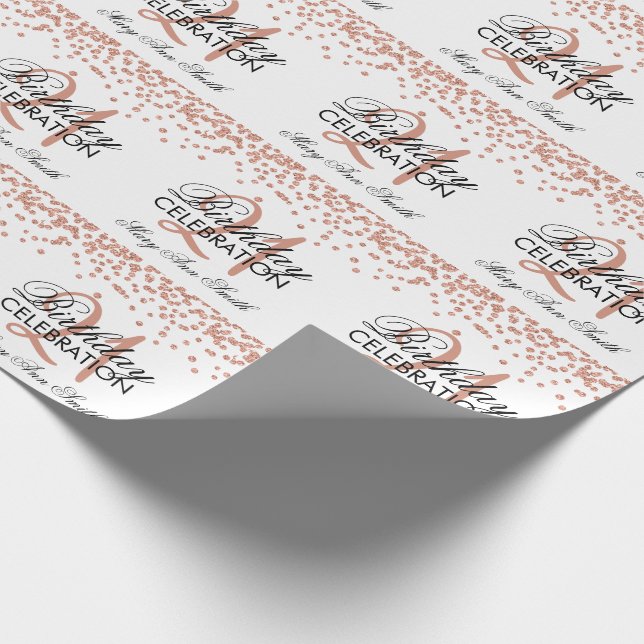 Papier Cadeau 21èmes confettis de parties scintillantes de Faux (Coin)