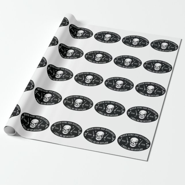 Papier Cadeau 2e amendement Oreiller (Déroulé)