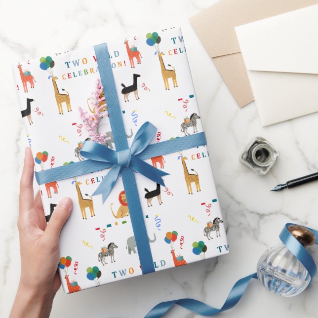 Papier Cadeau 2e anniversaire sauvage et capricieux (Cadeaux)