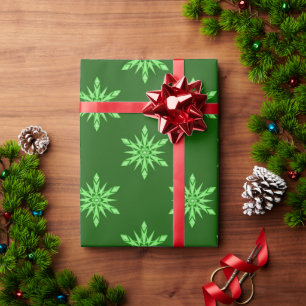 Papier Cadeau 30 Pouces * 60 Pieds Vert Étincelle brillante
