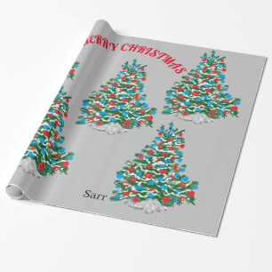 Papier Cadeau 30 pouces x 6 pieds Papier d'enveloppement de Noël