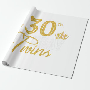 Papier Cadeau 30e Anniversaire Jumeaux 30 Ans Jumeau Frère et 