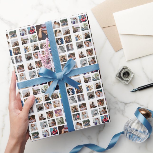 Papier Cadeau 33 Photo Personnalisée Personnalisée Collage Fait (Cadeaux)