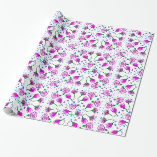 Papier Cadeau 3 Motif à fleurs