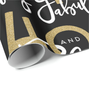 Papier Cadeau 40 et enveloppe de cadeau fabuleuse