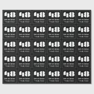 Papier Cadeau 48e anniversaire : Art Déco Inspiré Look "48" & No