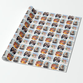 Papier Cadeau 4 Collage photo Anniversaire