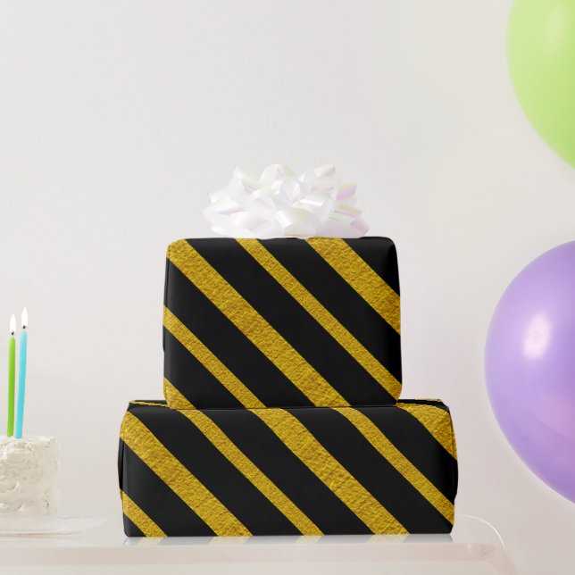 Papier Cadeau 50 et Fabulous Black and Gold (Cadeaux de fête)