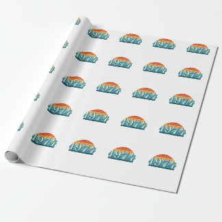 Papier Cadeau 50e anniversaire Vintage 1974