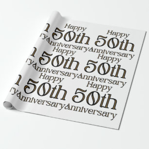 Papier Cadeau 50e Anniversary