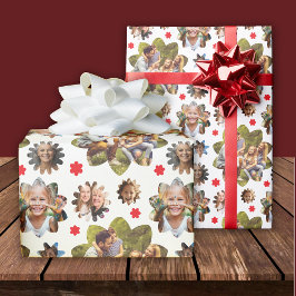 Papier Cadeau 5 Photo Collage Fleur Anniversaire