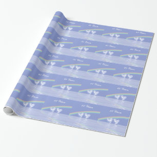Papier Cadeau 60e anniversaire Coeurs de diamants