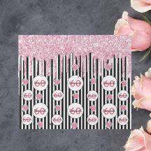 60e anniversaire rose parties scintillant noir bla