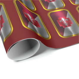 Papier Cadeau 62e Brigade Médicale "Fière et ferme" Wrappin