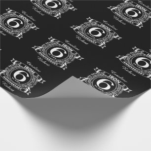 Papier Cadeau 6e anniversaire mariage crête en détresse