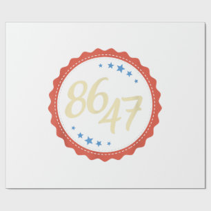 Papier Cadeau 86 47 Anti Trump drôle