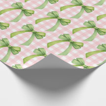Papier cadeau à carreaux rose