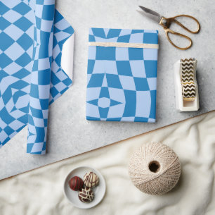 Papier Cadeau À damiers Motif dérangé
