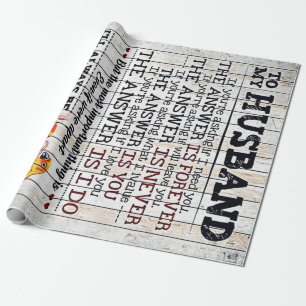 Papier Cadeau À Mon Mari Design, Nouveau cadeau maison