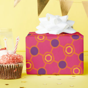 Papier cadeau à monogramme gras joyeux