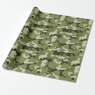 Papier cadeau à motif de camouflage militaire clas