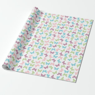 Papier Cadeau à Motif de Papillon Mignon