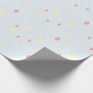 Papier cadeau à motif étoile cristal pastel