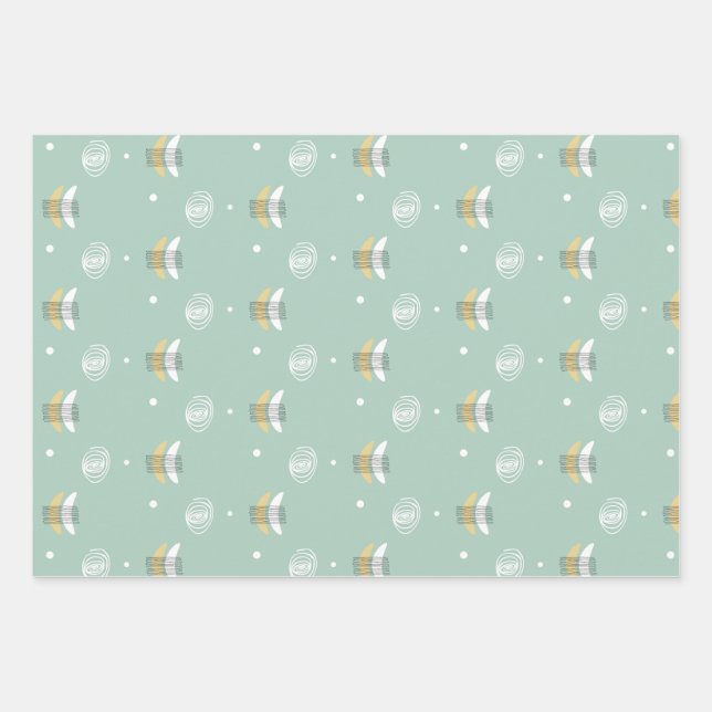 papier cadeau à motifs abstraits (Devant)