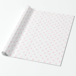 Papier cadeau à pois rose