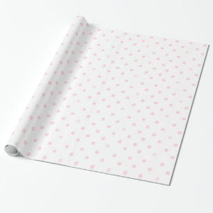 Papier cadeau à pois rose