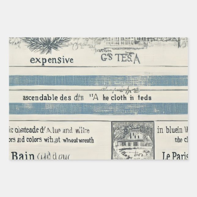 Papier cadeau à thème marin (Devant)