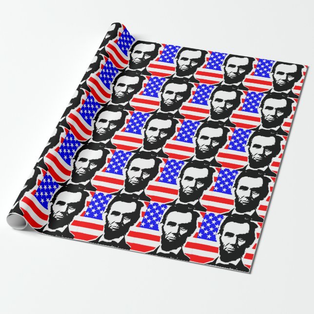 PAPIER CADEAU ABRAHAM LINCOLN-UNION (Déroulé)