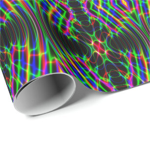 Papier Cadeau Abrégé sur psychédélique lumière laser au né